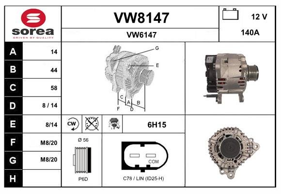 SNRA VW8147