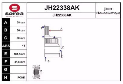 SNRA JH22338AK