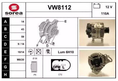 SNRA VW8112