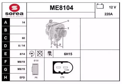 SNRA ME8104