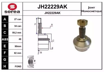 SNRA JH22229AK