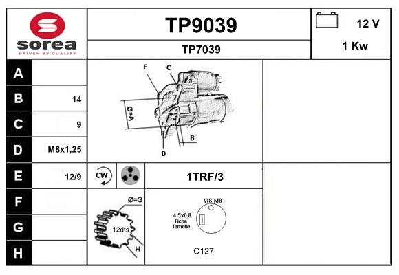 SNRA TP9039