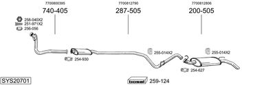 BOSAL SYS20701 BOSAL SYS20701