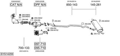 BOSAL SYS14259