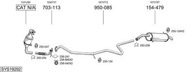 BOSAL SYS19292 BOSAL SYS19292