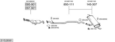 BOSAL SYS28581 BOSAL SYS28581