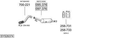 BOSAL SYS26374