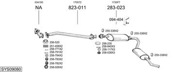 BOSAL SYS09080