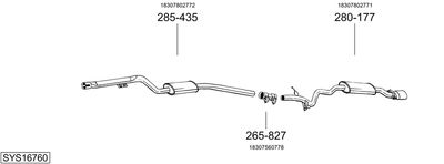 BOSAL SYS16760