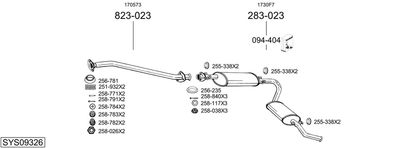 BOSAL SYS09326