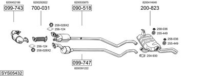 BOSAL SYS05432 BOSAL SYS05432