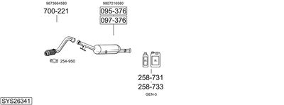 BOSAL SYS26341