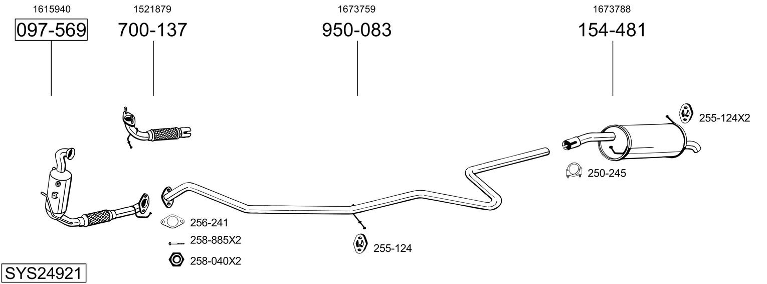 BOSAL SYS24921