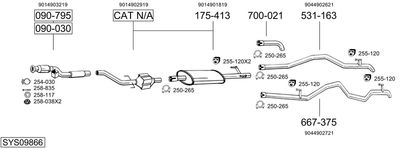 BOSAL SYS09866