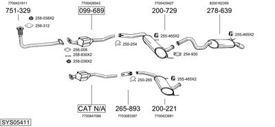 BOSAL SYS05411