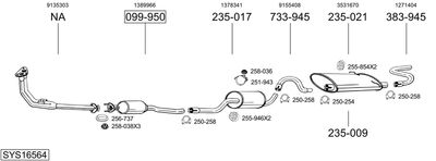 BOSAL SYS16564
