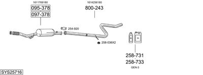 BOSAL SYS25716