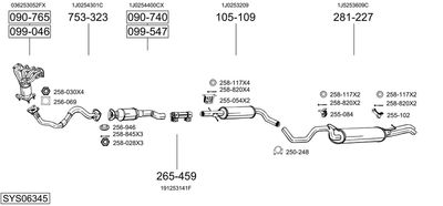 BOSAL SYS06345
