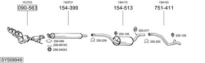 BOSAL SYS08949 BOSAL SYS08949