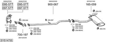 BOSAL SYS14755