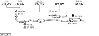 BOSAL SYS00816