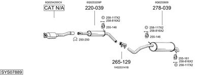 BOSAL SYS07889