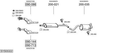 BOSAL SYS05322 BOSAL SYS05322