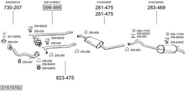 BOSAL SYS10783