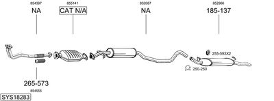 BOSAL SYS18283 BOSAL SYS18283