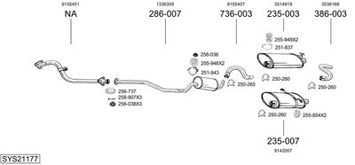 BOSAL SYS21177