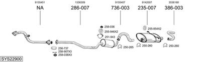 BOSAL SYS22900