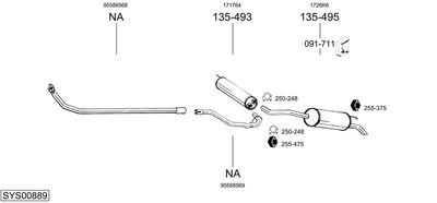 BOSAL SYS00889