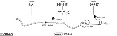 BOSAL SYS18443