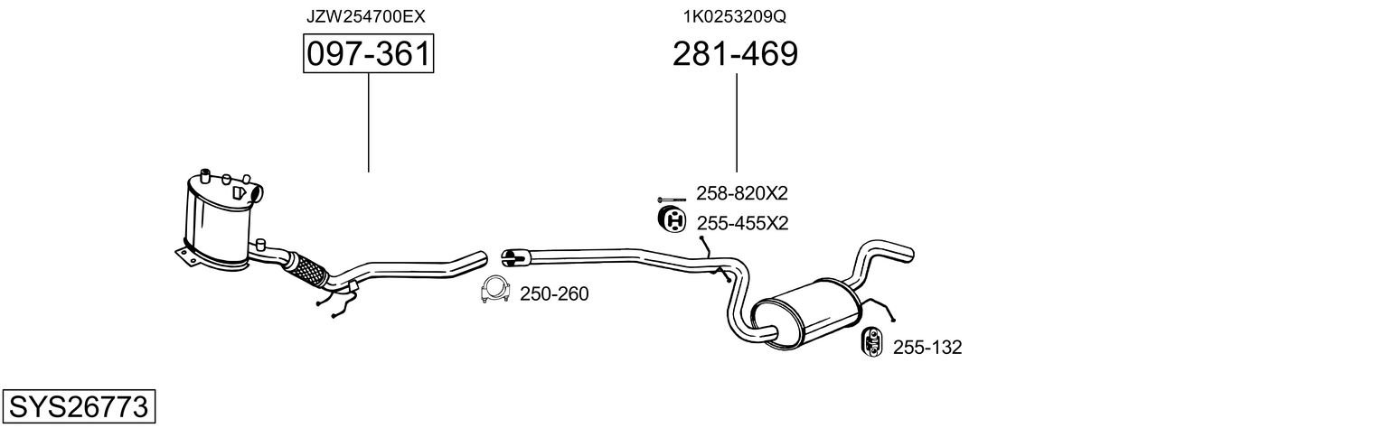 BOSAL SYS26773
