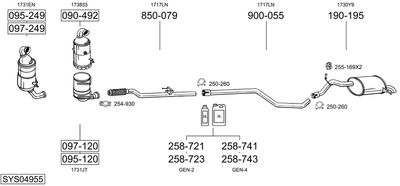 BOSAL SYS04955