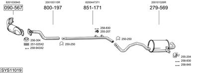 BOSAL SYS11019