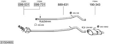 BOSAL SYS04905