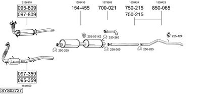 BOSAL SYS02727