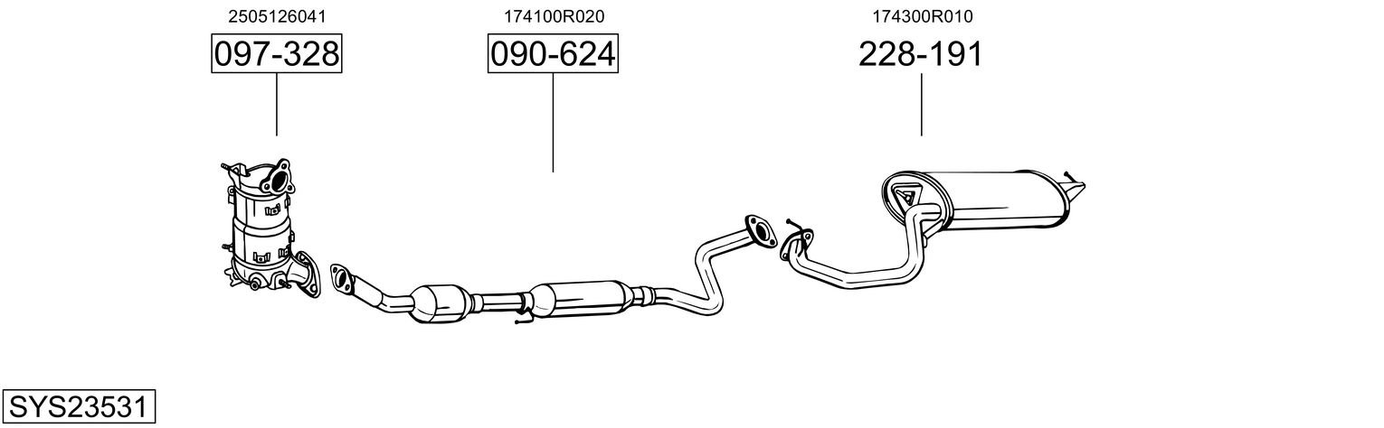 BOSAL SYS23531