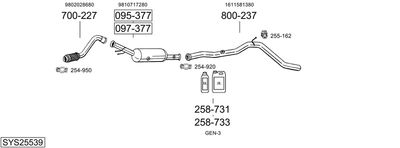 BOSAL SYS25539