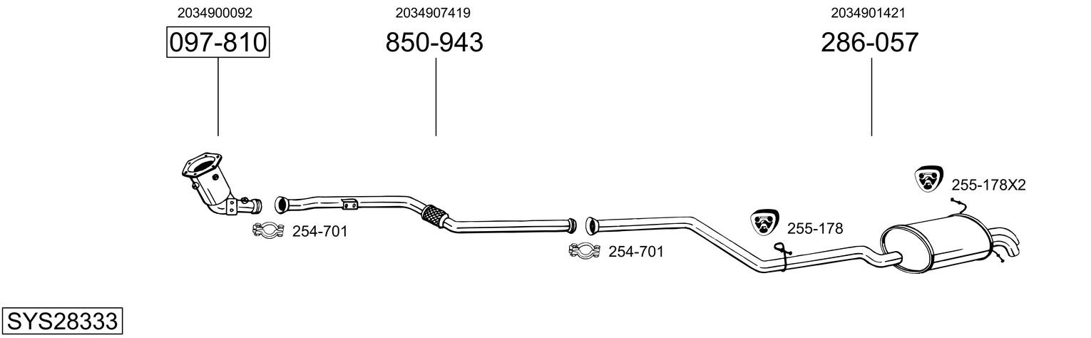 BOSAL SYS28333