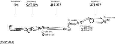 BOSAL SYS03283 BOSAL SYS03283