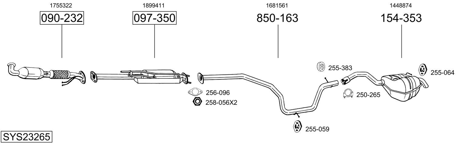 BOSAL SYS23265