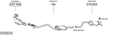 BOSAL SYS05316 BOSAL SYS05316