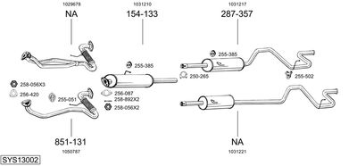 BOSAL SYS13002 BOSAL SYS13002