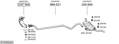 BOSAL SYS05434