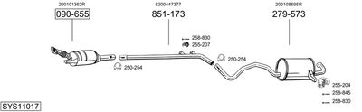 BOSAL SYS11017