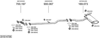 BOSAL SYS14758