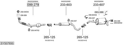 BOSAL SYS07650 BOSAL SYS07650
