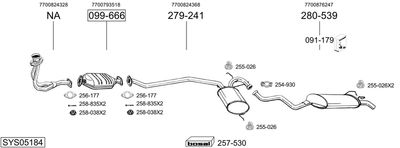 BOSAL SYS05184 BOSAL SYS05184